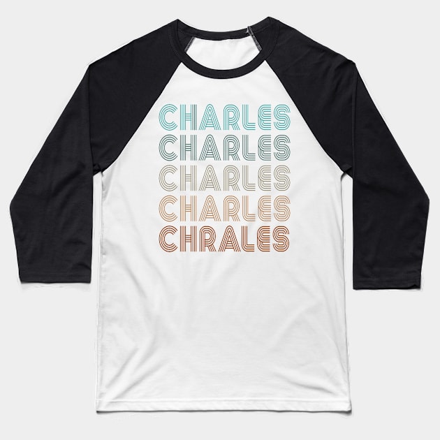 CHARLES Baseball T-Shirt by Motiejus